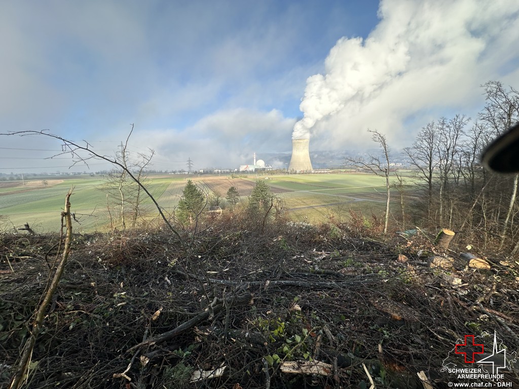 Blick Richtung KKW Leibstadt