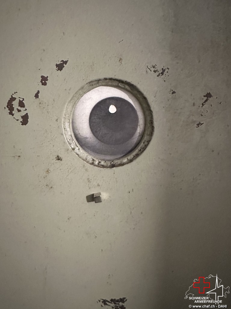 Auge im HG-Auswurf der Panzertüre